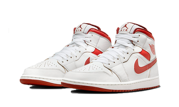 Air Jordan 1 Mid SE White Dune Red