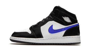 Air Jordan 1 Mid Black Racer Blue White