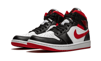 Air Jordan 1 Mid White Black Red