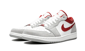 Air Jordan 1 Low SE Light Smoke Grey Gym Red