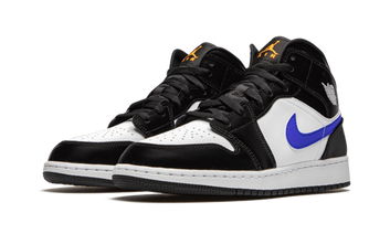Air Jordan 1 Mid Black Racer Blue White