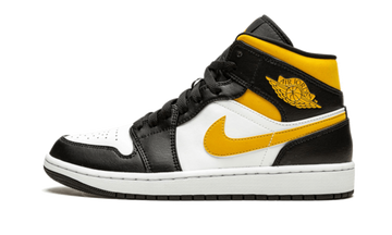 Air Jordan 1 Mid White Pollen Black
